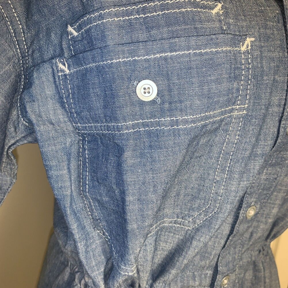 G-Star RAW Women's Chambray  Dress Denim Sz Medium Lightweight NWT Relaxed - Picture 5 of 12